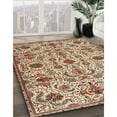 thumbnail image 3 of Ahgly Company Machine Washable Indoor Round Traditional Sienna Brown Area Rugs, 3' Round, 3 of 7
