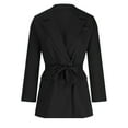 thumbnail image 6 of Warehous Deals Women's Casual Sexy Opend Front Jackets Active Work Wear Solid Turn Down Collar Jacket Warm Soft Long Sleeve Coat Outerwear Blazer, 6 of 8