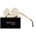 thumbnail image 2 of Lentes de Sol Polarizados RONSOU G1020N 8 Redondos Estilo Steampunk Retro Proteccion UV400, 2 of 5