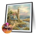 thumbnail image 1 of Cuadros Decorativos 5D Ehuebsd bricolaje completo taladro diamante pintura paisaje punto de cruz embutido en tela, 1 of 8
