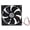 12V, variant on Zecic 12025 Chassis Cooling Fan 7-Blade PC for Case Cooler 12cm 2.5cm Thin Oil Bearing