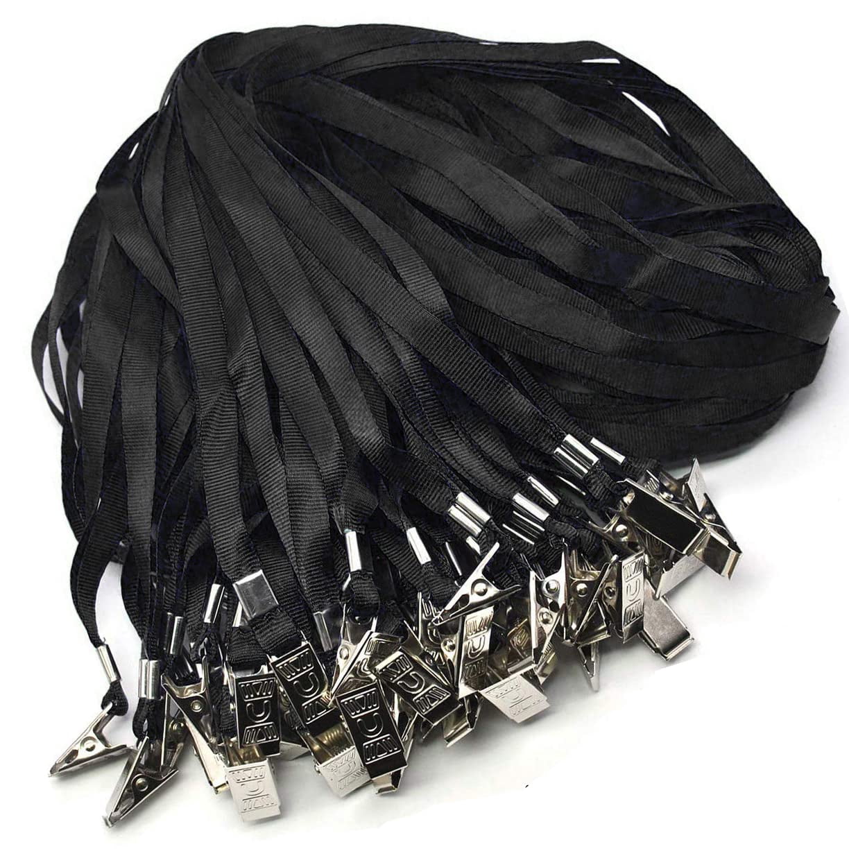 4x3 Name Tags Badge Holder With Lanyard 50 Pack Waterproof Horizontal Id And 50 Lanyards Nametag For Conferences  Events Meetings (black 4 X 3 Inches)
