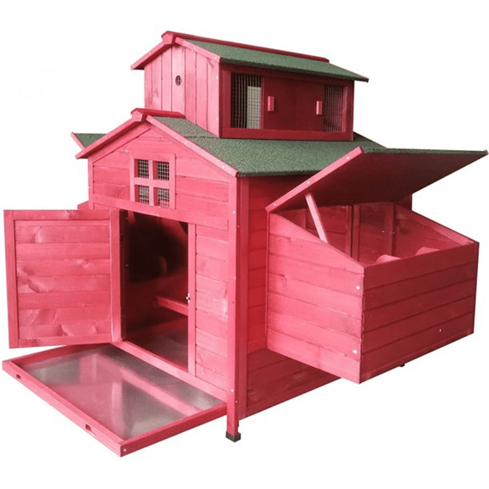 Omitree Deluxe Large Wood Chicken Coop Backyard Hen House 610 Chickens