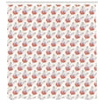 thumbnail image 3 of Watercolor Flowers Shower Curtain, Ethnic Ornamental Artistic Flowers Beauty Blooms Revival Plants, Fabric Bathroom Set with Hooks, 69W X 70L Inches, Plum Red Pale Pink, by Ambesonne, 3 of 3