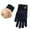 Navy, variant on HNMKIU Women's Double Layer Thickened Jacquard Knitted Warm Winter Gloves for Cycling and Ski Activities Navy,One Size