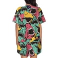 thumbnail image 3 of Bingfone Angry Shark Pattern Print Pajamas Sets for Women Soft Short-Sleeved Pjs with Lounge Shorts Two Piece Sleepwear, 3 of 8
