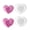 2 piece set, variant on Layered Rose Heart Silicone Form, Crafts, Decorative Wax Mold, Home Display, Resin, Plaster Art Projects