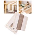 thumbnail image 3 of tredstone Lace Macrame Table Runner Natural Hollow Tassels Crochet Lace for Boho Party 30x220cm, 3 of 9