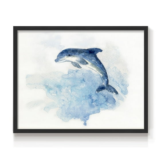 Wave Jumping by Sally Swatland - Restickable Framed Giclée Print