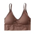 thumbnail image 1 of deportivo de bienestar para mujer, deportivo con tirantes finos, sin aros, acolchado, Top corto para Fitness Spa Café Yinane Chaleco Bralette para mujer, 1 of 8