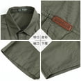 thumbnail image 4 of Summer Quick Dry Short Sleeve Mens Army Fan Tactical Shirts Male Solid Thin Lapel Cargo Shirt Tops Outdoor Hiking Military Shirt, 4 of 6