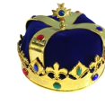 thumbnail image 3 of facefd Royal King Crown Hat Theme Party Prop King Prince Crown for Prom Holiday Blue, 3 of 9