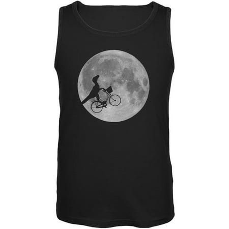 - Across The Moon Dino Bike Black Adult Tank Top