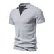 thumbnail image 1 of pstuiky Camisas de vestir de manga corta para hombre, Camisa de manga corta con solapa de rayas para hombre, camisa de contraste de color camisas casuales para hombre l, 1 of 9