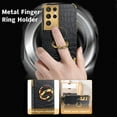 thumbnail image 3 of Luxury Trend Crocodile Pattern TPU Phone case with Metal Ring Bracket for Samsung Galaxy A51 A52 S A53 A71 A72 A73 4G 5G Shell Edge Reinforced Shockproof Back Cover(Black,A53 5G), 3 of 8