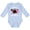 AE-Light Blue, variant on Inktastic Valentine's Day Mimi's Lovebug Boys or Girls Long Sleeve Baby Bodysuit