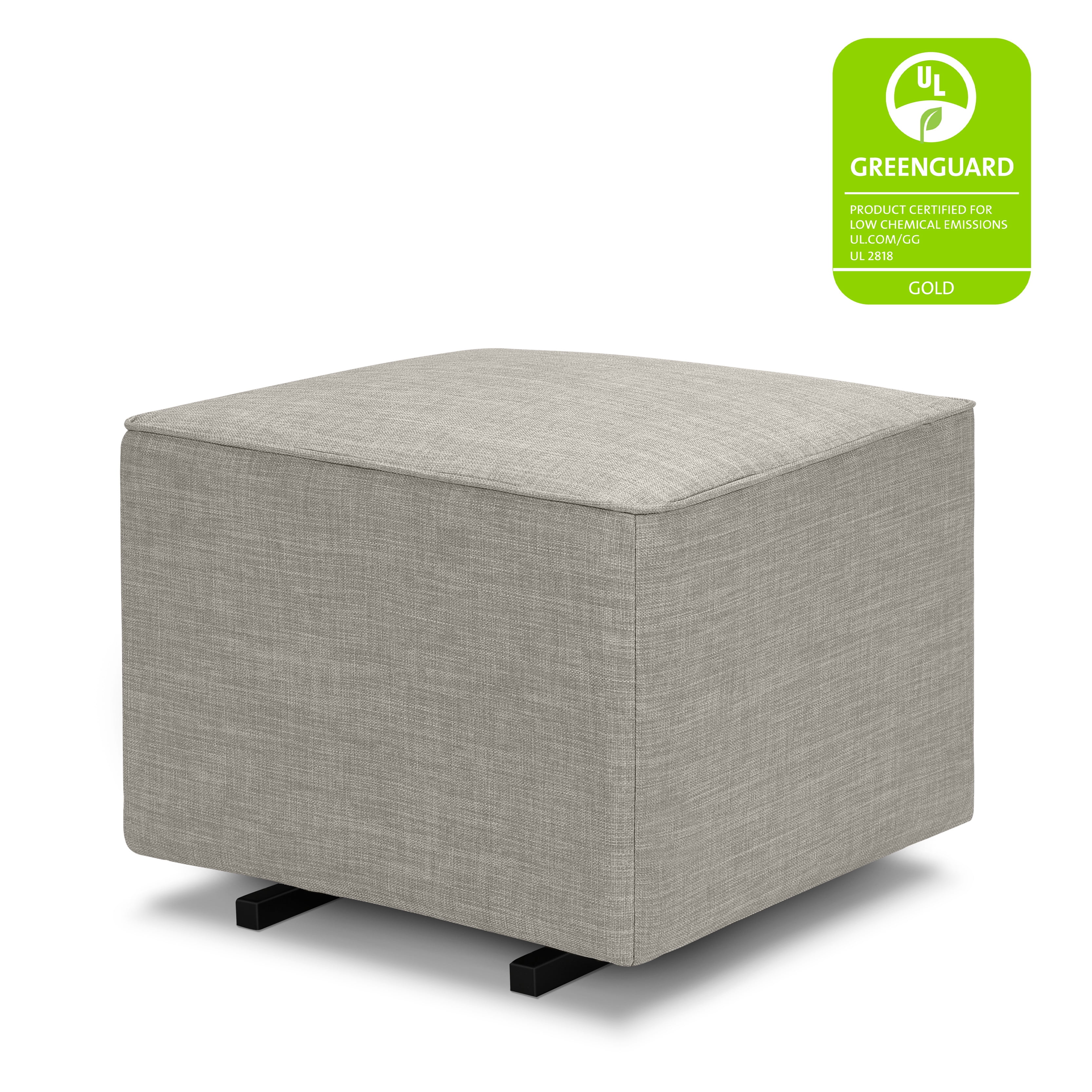 Davinci Universal Gliding Ottoman, Performance Grey