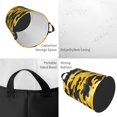 thumbnail image 5 of Circular Hamper Single Layer Laundry Basket Storage Basket Waterproof Single Layer Fabric With Handle Pe Support Strip Vector Camouflage Pattern Yellow_3 Medium, 5 of 8