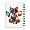 thumbnail image 2 of Patriotic German Shorthaired Pointer 4th of July Independence Paws Spiral Bound Journal GSP Lover Dog Gift 5x7in Spiral Notebook - 02010, 2 of 5