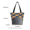 thumbnail image 3 of Fotbe Burning Rugby Balls Bolsa de Playa con Estampado, Bolsa de Hombro, Bolsa de Mano Espaciosa, Bolsa de Viaje Ligera, Bolsa de Compras Versátil, 3 of 6