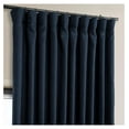 thumbnail image 3 of KeLiang Faux Linen Room Darkening Curtains - 84 Inches Long Extra Wide Luxury Linen Curtains for Bedroom & Living Room (1 Panel), 100W X 84L, Nightfall Navy, 3 of 9