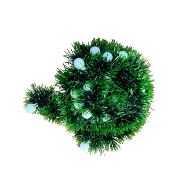 Adornos navideños feimajia Decoraciones navideñas con bolas blancas brillantes Enredaderas navideñas Decorables Paredes Porche Decoraciones para árboles de Navidad Funciona con pilas Pilas no