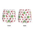 thumbnail image 3 of Yiaed Hand Drawn Watermelon Print Women's Running Shorts with Liner 3 Zipper Pockets Elastic Workout Athletic Gym Yoga Shorts-Large, 3 of 7