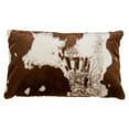 thumbnail image 4 of Saro Lifestyle Urban Faux Cowhide Poly Filled Throw Pillow, 4 of 5