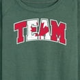 thumbnail image 3 of Instant Message - Team Canada Women's Lightweight French Terry Wide Neck Long Sleeve Graphic Shirt, 3 of 6