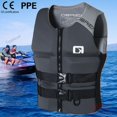 thumbnail image 2 of Life Jacket Adult Super Buoyancy Neoprene Life Vest Surf Raft Kayak Fishing Jet Ski Water Sport Swimming Rescue Life Jacket, 2 of 5