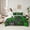 Green, variant on Castle Fairy Geometric Plaid Bedding Comforter Set,Black Green Grid King Bedding Sets