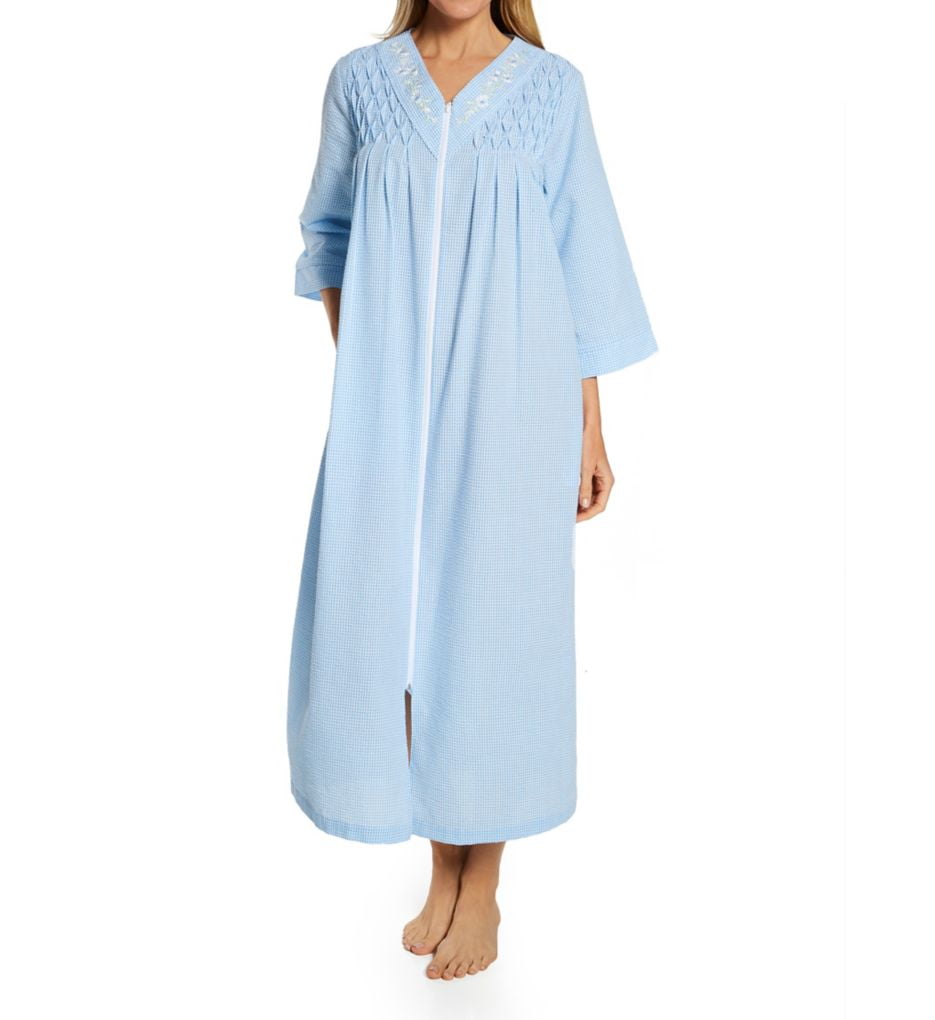 miss elaine long robes with zipper