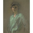 thumbnail image 2 of Édouard Vuillard 12x14 Black Ornate Wood Framed Double Matted Museum Art Print Titled: Portrait of Irene Montanet (circa 1927), 2 of 5