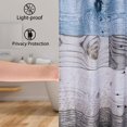 thumbnail image 4 of Numjaw Rustic Shower Curtain,Blue Fabric Shower Curtain for Bathroom,Farmhouse Shower Curtain,Blue Grey Wood Barn Door Country Shower Curtain,65x71in, 4 of 8