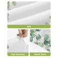 thumbnail image 4 of Sage Green Eucalyptus Bar Stool Covers Set of 2, Spring Summer Pastoral Leaves Stretch Washable Bar Chair Covers with Backs, Removable Pub Counter Height Chair Cover for Kitchen Dining Room Cafe, 4 of 7