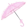thumbnail image 3 of Paraguas de novia para boda, único, plegable, de tela de encaje, color rosa, 3 of 14