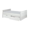 thumbnail image 3 of Camaflexi Twin Size Platform Bed with Drawers - Panel Headboard - White Finish, 3 of 5