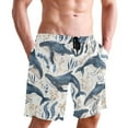thumbnail image 6 of joogoo Men's Swim Trunks Whales Underwater Beach Shorts with Pockets L, 6 of 6