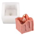 thumbnail image 4 of Moldes de silicona 3D para velas, jabón y fondant. Resistentes para hacer velas caseras. cubo L, 4 of 9