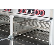 60 In. Commercial Electric Range with 10 Burners and 2 Standard Electric Ovens in Stainless Steel - 208V 3 Phase