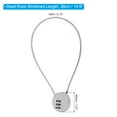 thumbnail image 2 of Unique Bargains Small Combination Lock 3 Digits Luggage Padlock for Gym Locker Silver, 2 of 6