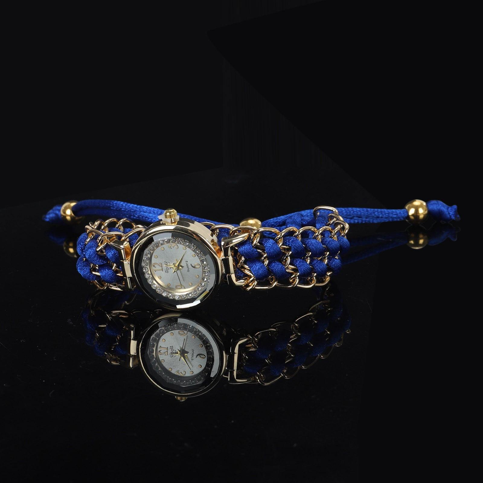 Analog Rope Watch Knitting Wrist Quartz Winding Movement Women