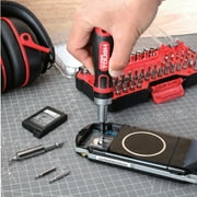 Hyper Tough 70-Piece Ratcheting Handle with Bits and Sockets in Click Fit Case