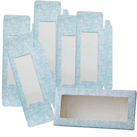 6 X Paper Gift Biscuits Bag Wedding Gifts Boxes Gift For Kids Birthday Baby Shower Blue
