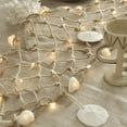 thumbnail image 3 of Luces de red MIYA LIFE con forma de guirnalda de conchas marinas, 0,5 x 1,5 m, 55 LED USB, 3 of 9