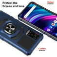 thumbnail image 6 of Compatible for BLU G91 Max Case with Magnetic Car Mount Friendly Hybrid Shockproof Protective Phone Cover with Kickstand - Blue, 6 of 7