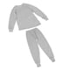 thumbnail image 3 of Ropa interior térmica para hombre, abrigada, cuello redondo, mangas largas, tejido elástico, conjunto de calzoncillos largos, gris claro, L, 3 of 15