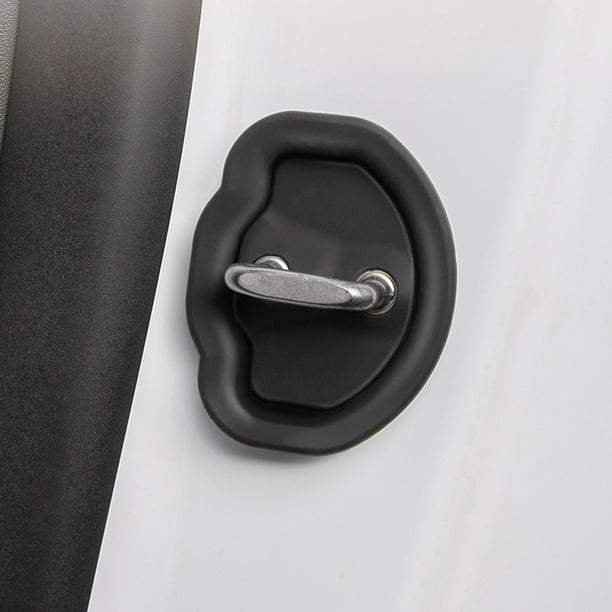 Tapa De Cerradura De Puerta De Coche Cubierta de la cerradura de la puerta del automóvil Tapas de la cerradura de la puerta del automóvil que absorben los golpes para Tesla Model 3 Model Y