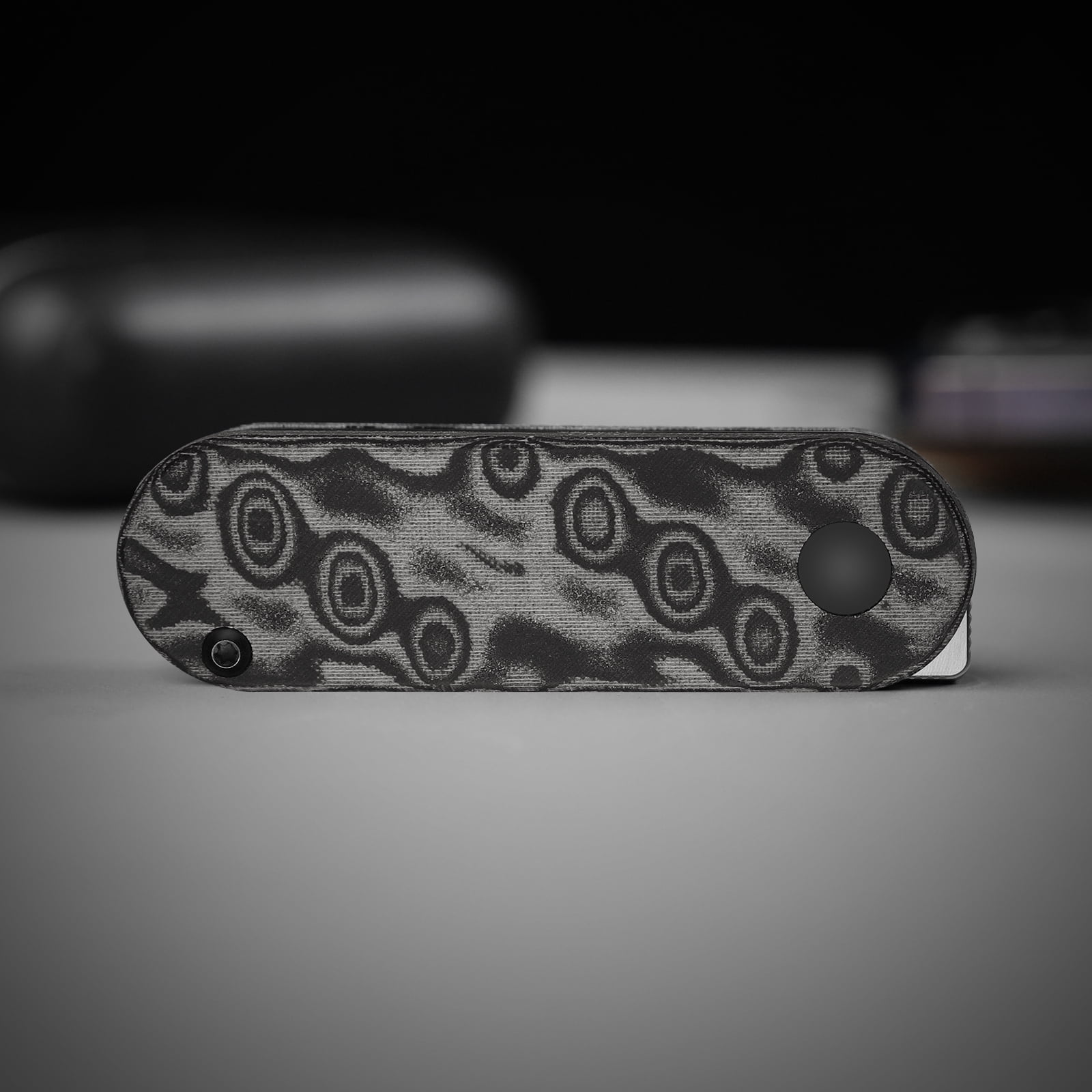 Kizer Mini Bay EDC Folding Pocket Knife 14C28N Blade Vortex Pattern Micarta Handle V2583A6