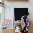 thumbnail image 4 of WRITWAA 1Pc Black ABS Desktop Headset Holder Practical Stand for Organized Storage, 4 of 8